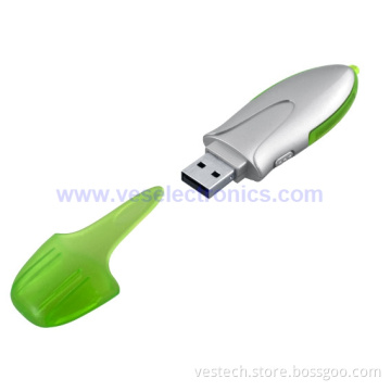 Customized Flash Drive USB, 8GB Plastic Logo USB Flash Memory
